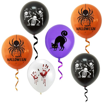 Halloween Balloons 12 Inch Black Orange White Pink Latex Balloon for Halloween Holiday Events Party Favors Supplies Decoration