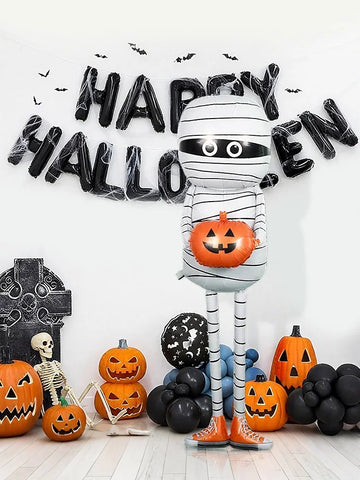 200/44cm Halloween mummy Balloons for Halloween Party Indoor, Outdoor, Yard, Garden Decoration Holiday Supplies