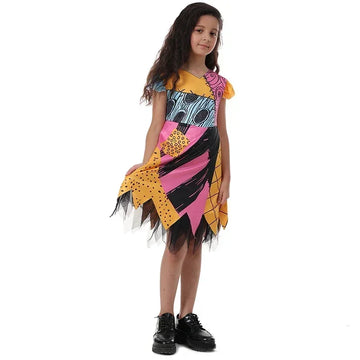 Halloween Costume d'halloween pour filles, robe de noël, fantôme de cauchemar, Costume de Cosplay Sally