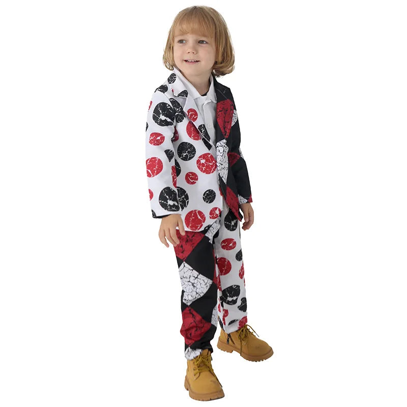 Toddler Sinister Clown Costume for Kids' Scary Creepy Halloween Boy's Suit