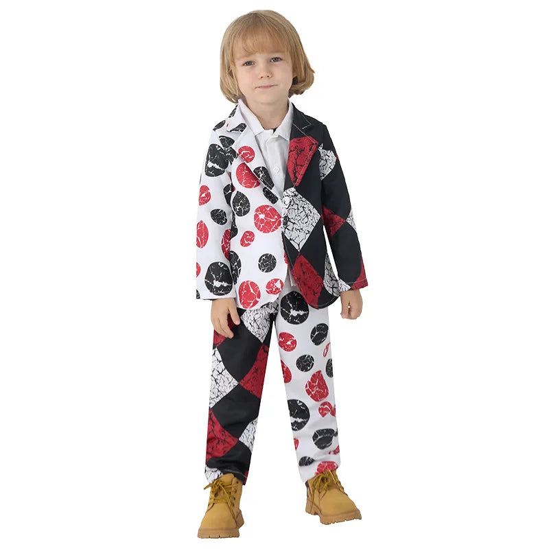 Toddler Sinister Clown Costume for Kids' Scary Creepy Halloween Boy's Suit
