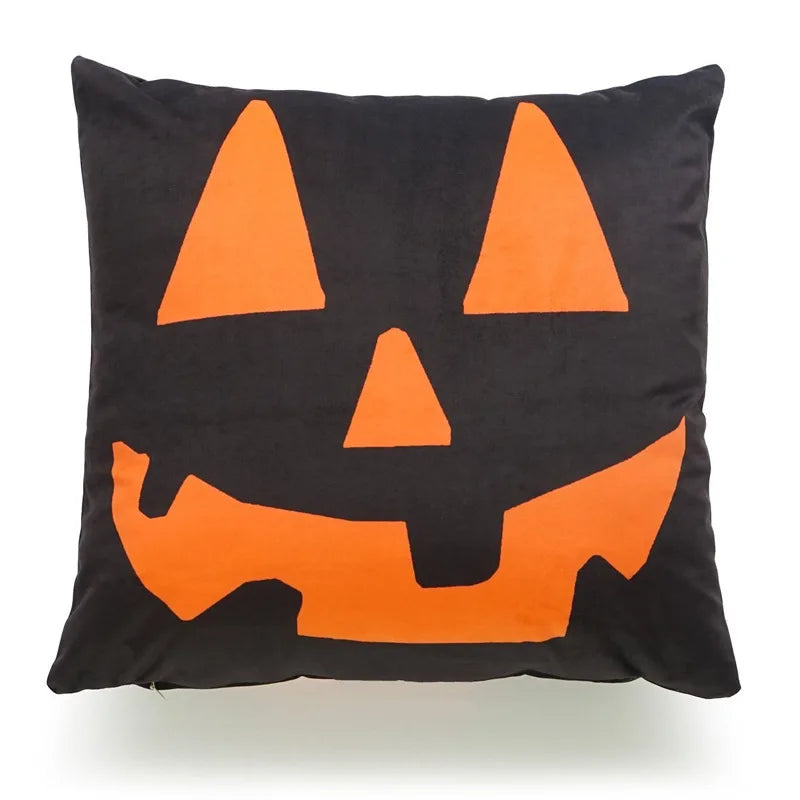 Halloween Pumpkin Witch Trick or Treat Pillowcase Decoration Linen Pillow Hug Pillowcase Halloween Home Decoration