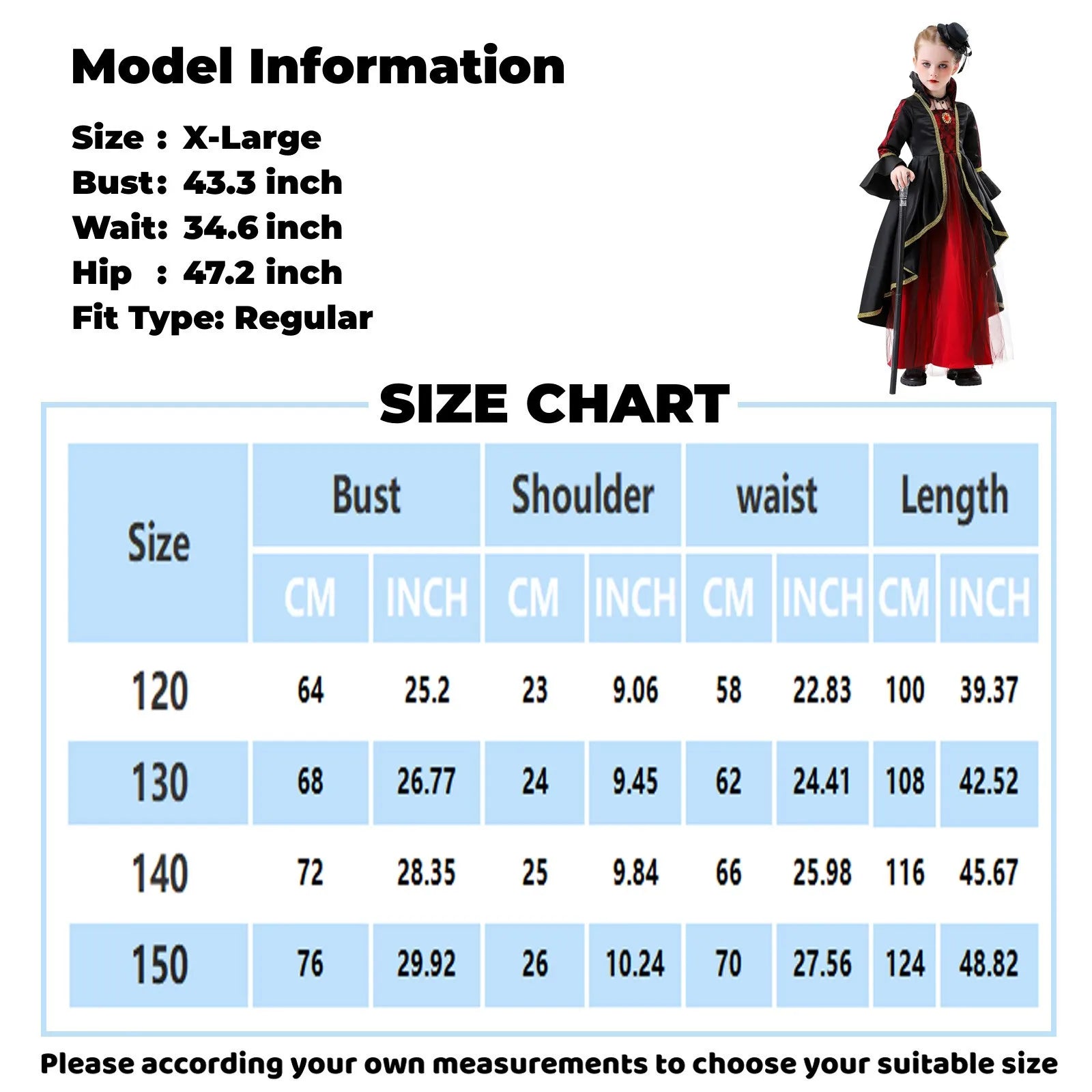 Halloween Children'S Dress Costumes For Girls Cosplay Role-Playing Magic Witch Vampire Masquerade New Medieval Costumes