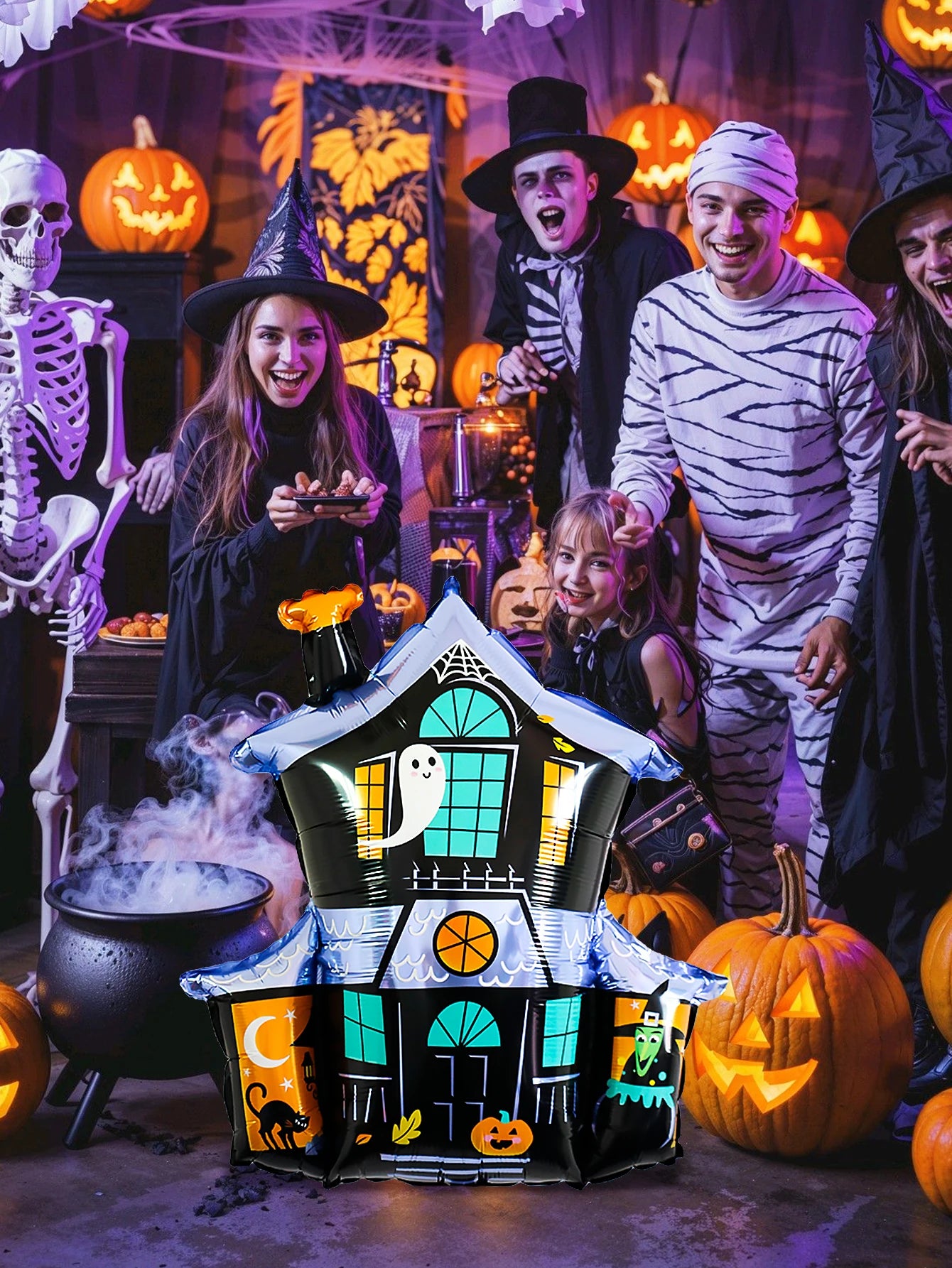 1/2 pcs haunted house balloons,suitable for Halloween parties,haunted houses,trick or treat, and spooky atmosphere decorations.