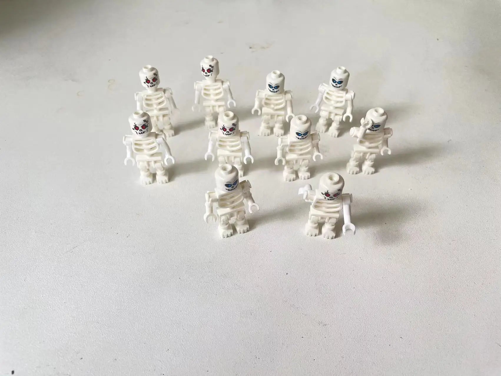 Halloween Skeleton Soldiers Ghosts Zombies Characters Building Blocks Toys Bricks Ornament Small Particle Developmental DIY Toys