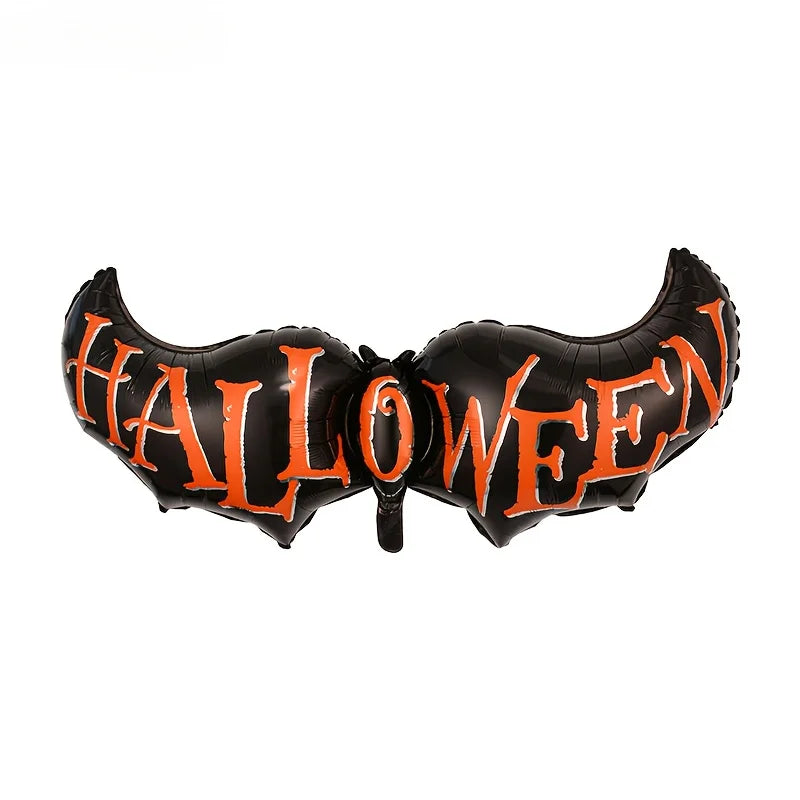 72 Halloween balloon sets, black and orange balloons, used for horror party decoration for anniversaries, graduations, birthdays
