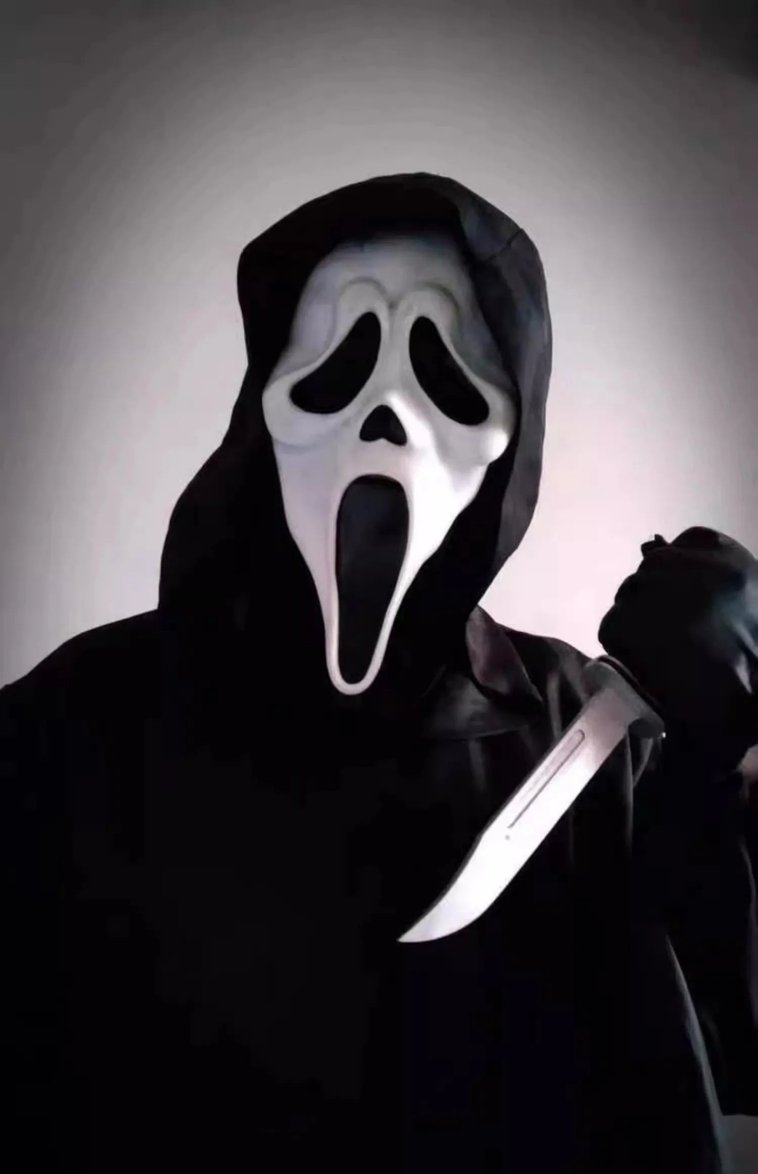 Halloween Ghost Face Mask Horror Death Scream DIY White Shriek Mask Grimace Holiday Dress Up Prank Holiday Halloween Decor Gift