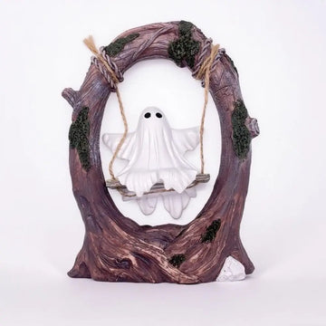 Halloween Themed Halloween Swing Ghost Ornament Handicraft Statue Spooky Ghosts Decor Funny Doll Model