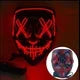 Halloween Masks of Terror Led Face Light Mask Scary Scream Bright Mask for Carnival Halloween Costumes for Men Glow in The Dark