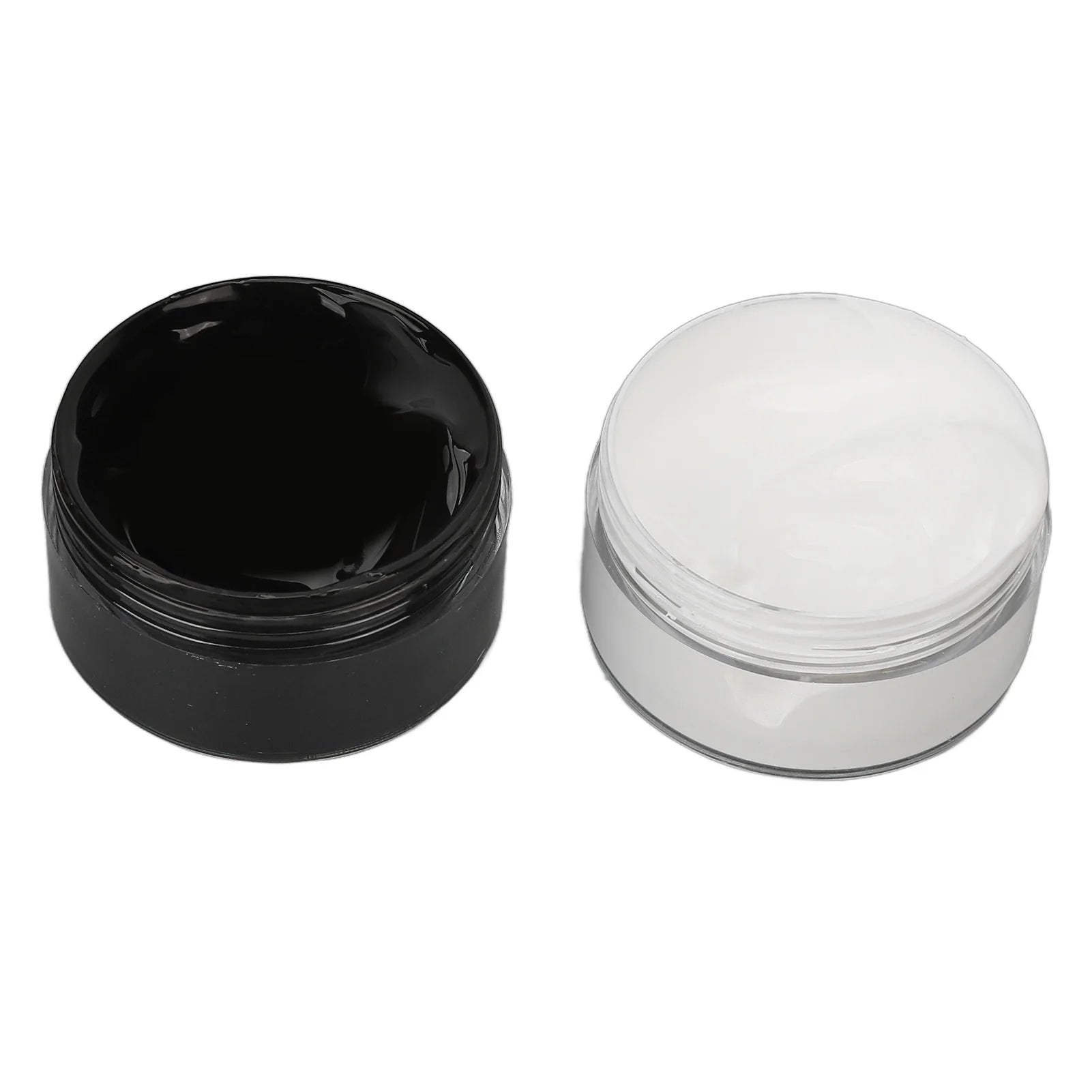 2PCS Halloween Face Painting Kit Highly Pigmented Face Body brus Paint Black and White for DIY Cosplay Theme Parties Body Makeup