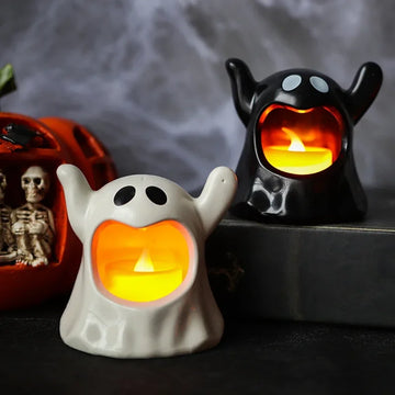 Halloween Candle Holder Decorative Table Candlesticks Halloween Desktop Ornaments Party Desk Decorations Party Table Ornament