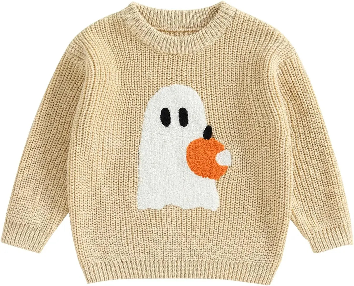 Toddler Baby Boy Girl Halloween Costumes Sweater Pumpkin Warm Pullover Sweatshirt Knitwear Knitted Fall Winter Clothes