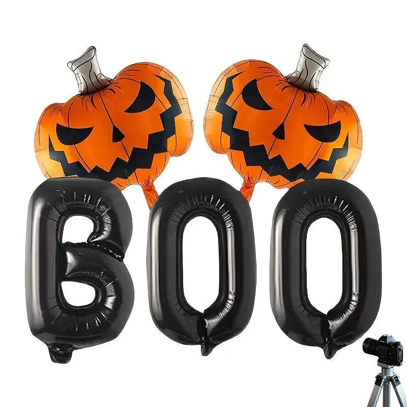 5-Balloon Set for Halloween Decorations Day of The Dead Balloons Birthday Party Decorations Photography Studio Props and Scenes