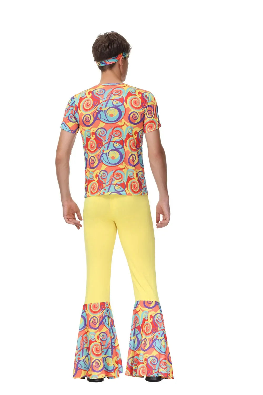 Halloween Costumes Men Women Retro 80s Hippie Costume Disco Hip-Hop Couples Cosplay Carnival Party Fancy Dress Up for Adult