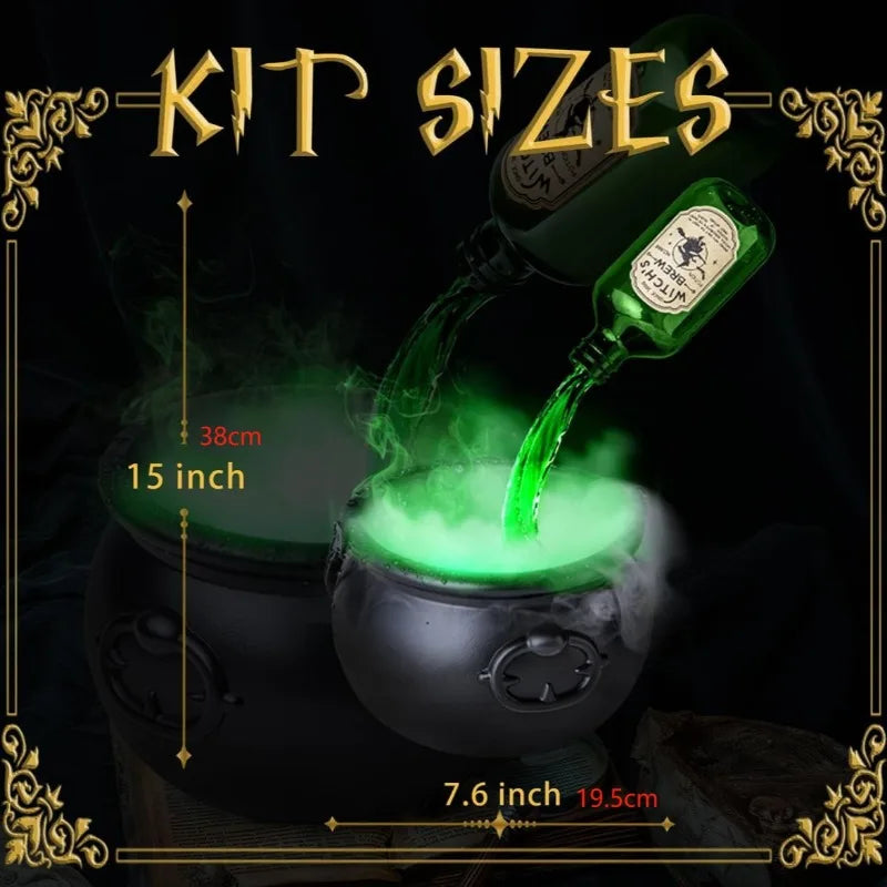 Halloween Black Witch Bowl Magic Float Bottle and Diffuser Horror House Decoration Hocus Pocus Party Scary Props Halloween Decor