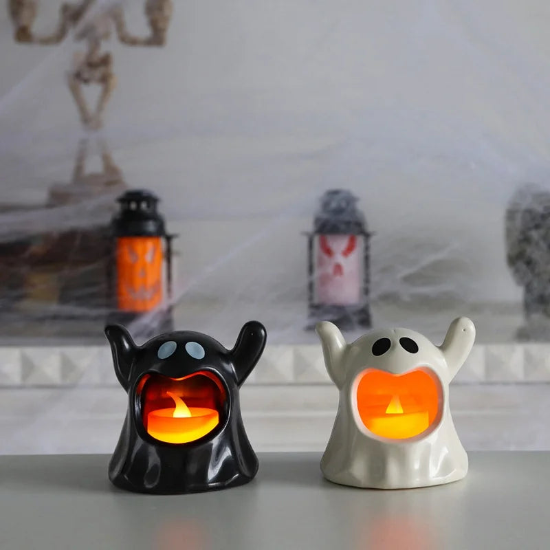 Halloween Candle Holder Decorative Table Candlesticks Halloween Desktop Ornaments Party Desk Decorations Party Table Ornament