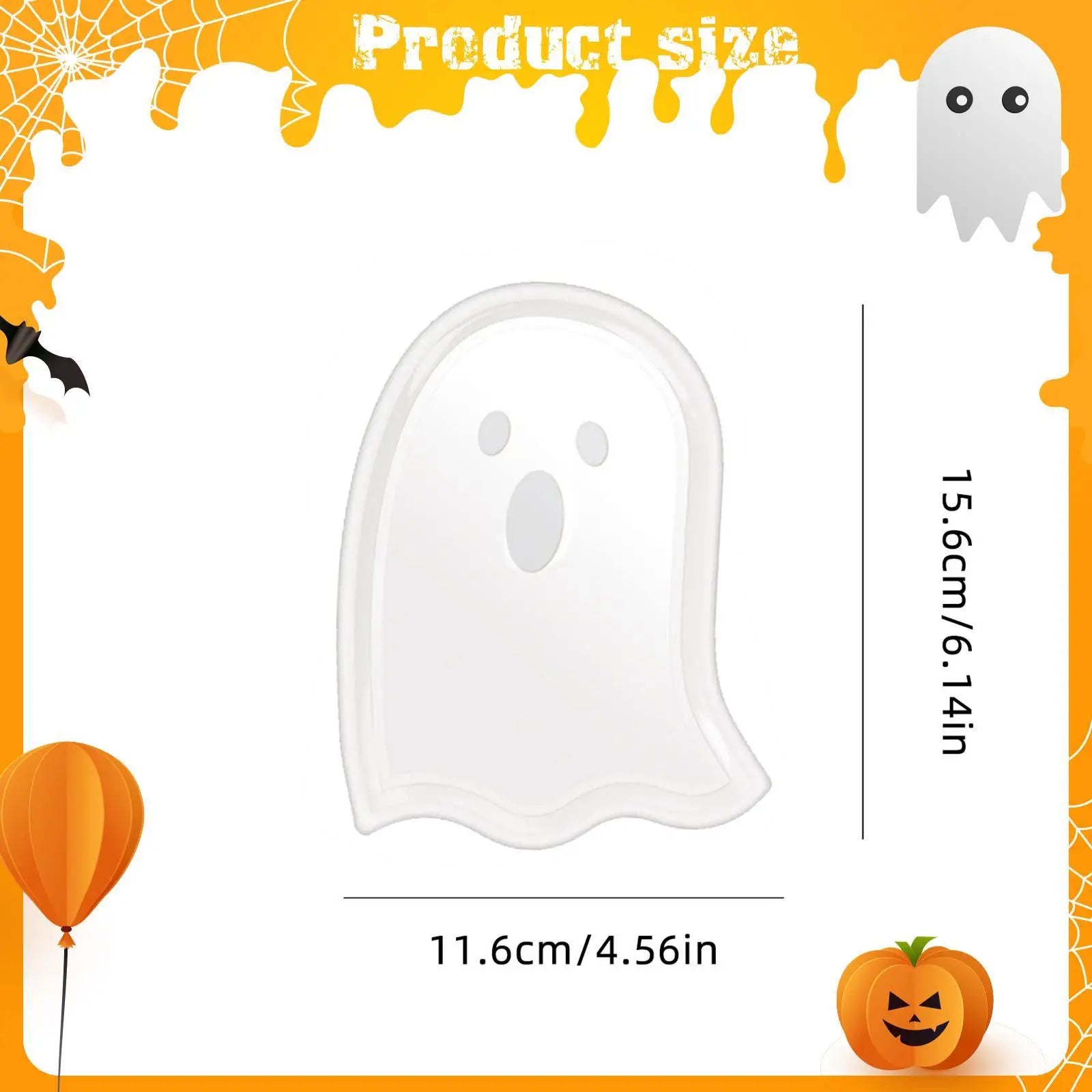 Halloween Serving Tray Table Supplies Halloween Decoration Fruit Bowl Snack Plate for Candy Fruits Snacks Cookies Kitchen