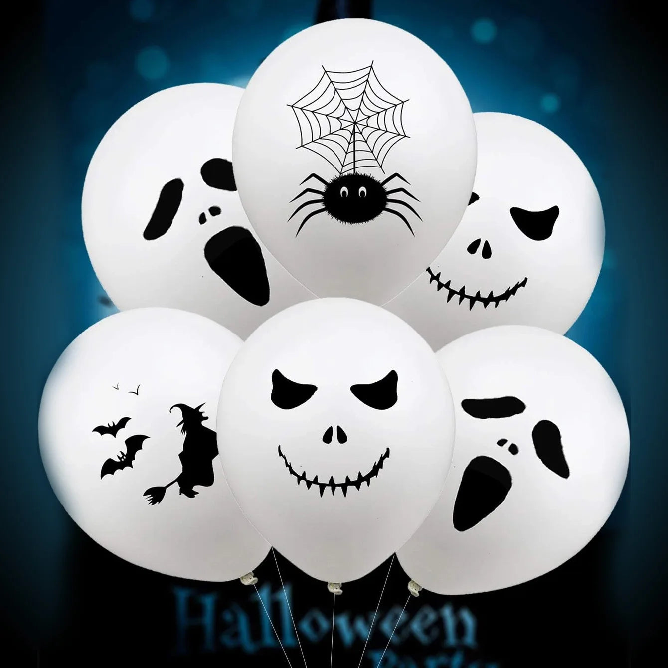 42 Balloons in A Pack Halloween White Balloon Forest Birthday Decoration Scene Arrangement Arch Balloon Set