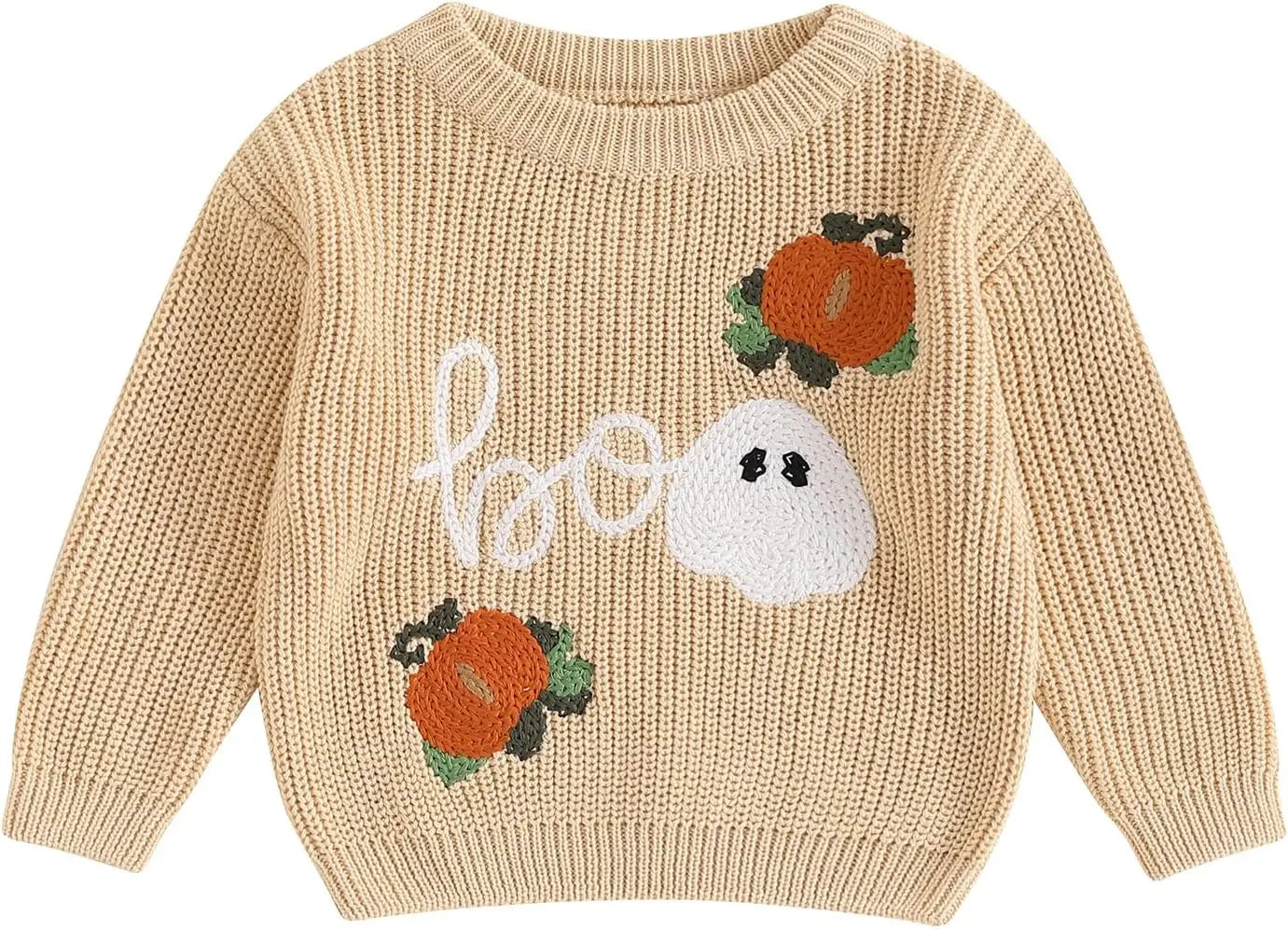 Toddler Baby Boy Girl Halloween Costumes Sweater Pumpkin Warm Pullover Sweatshirt Knitwear Knitted Fall Winter Clothes