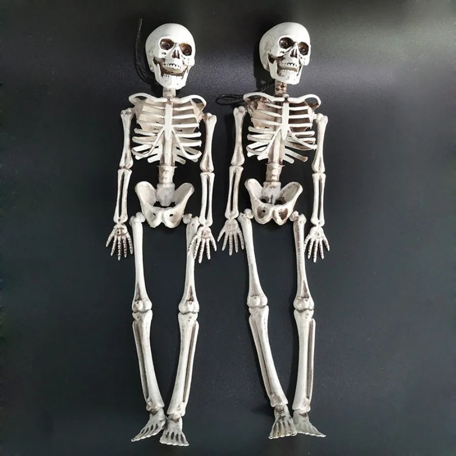 40cm Halloween Skull Skeleton,Posable SkeletonHuman Shape Bones Party Home Haunted House Horror Decorations Props