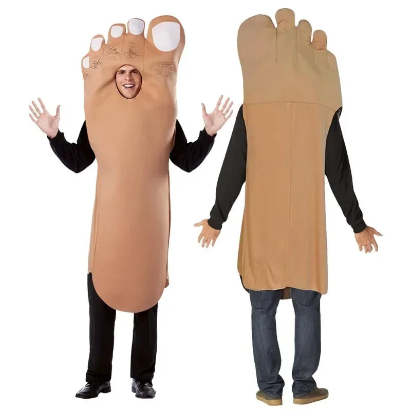2025 Halloween Costume de Cosplay drôle d'halloween, tenues de pied et de main, idée de Couple d'amis, spectacle sur scène
