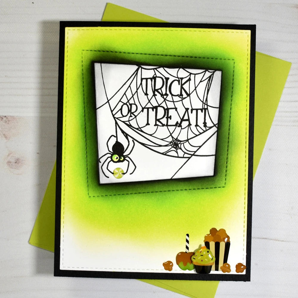 Spooky Tree Tricks No Treats Halloween is Back Metal Cutting Dies/Clear Stamp DIY Card Making Scrapbooking Stencil