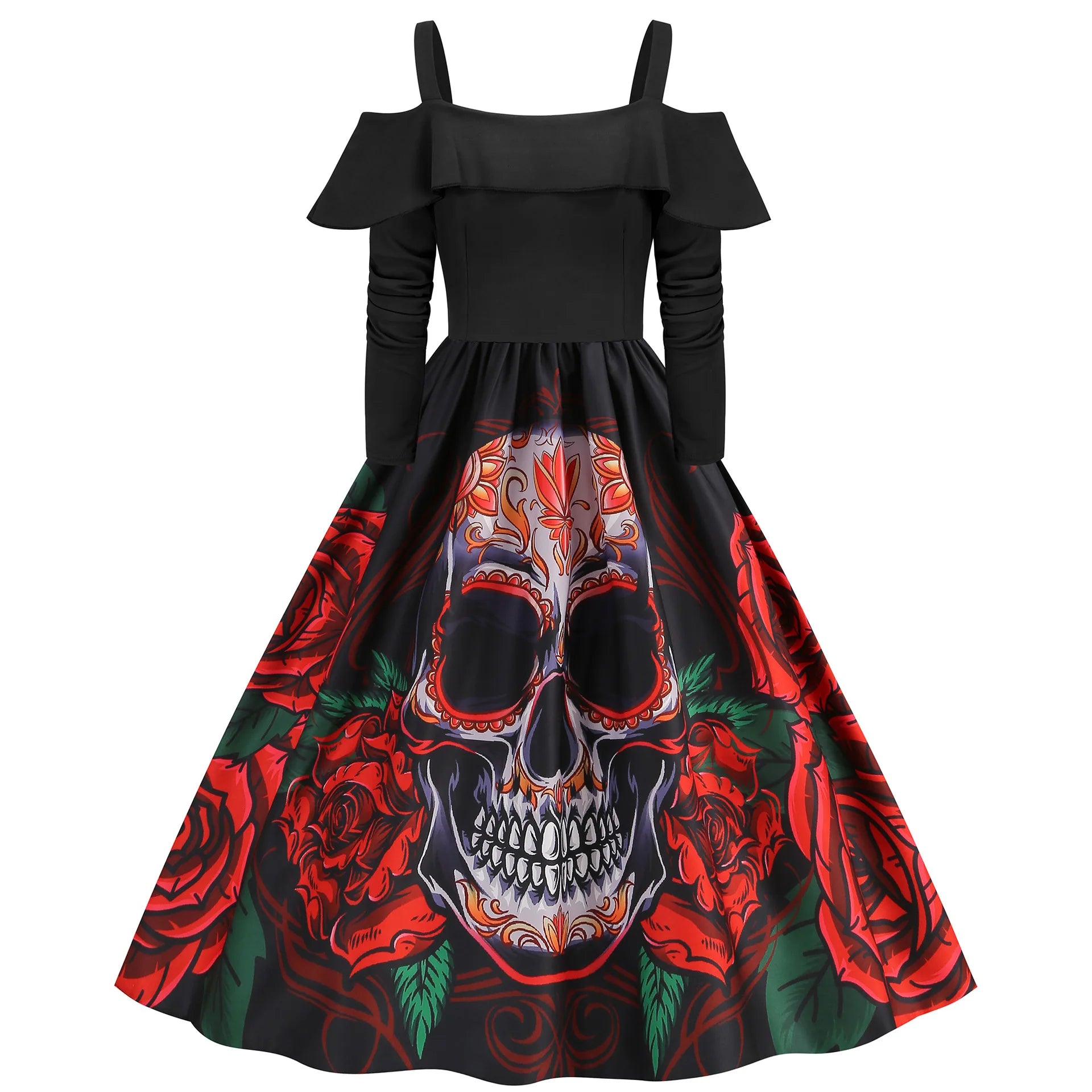 Halloween Medieval Scary Cosplay Costumes for Women Sexy Skull Ghostface Party Dress Disfraz Hombre Mujer Carnival Dress Up