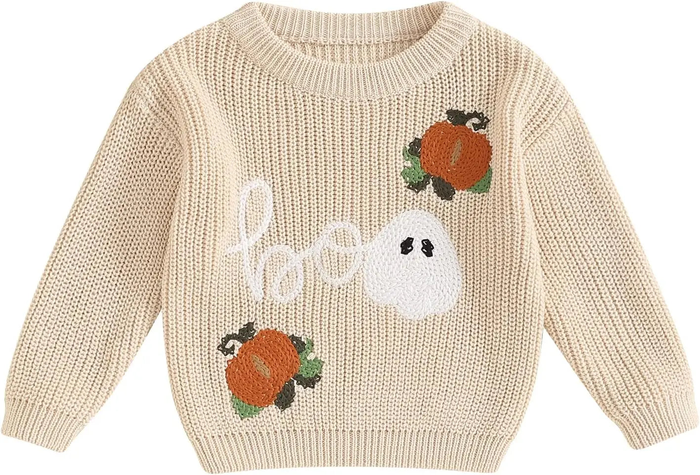 Toddler Baby Boy Girl Halloween Costumes Sweater Pumpkin Warm Pullover Sweatshirt Knitwear Knitted Fall Winter Clothes