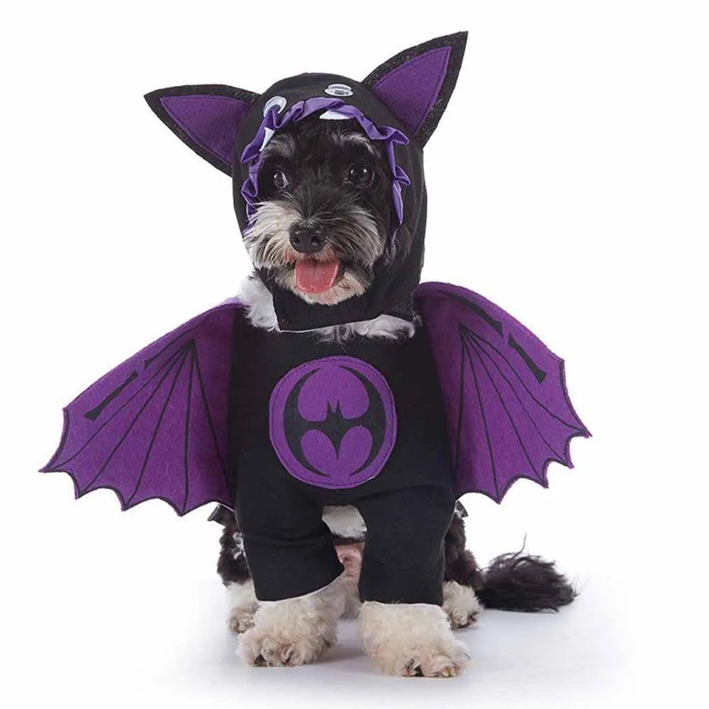 Halloween Pet Costume With Hat Dogs And Cat Cute & Funny Dress-Up Outfit For Party Cosplay Holiday Photos Puppy Kitten Clothing