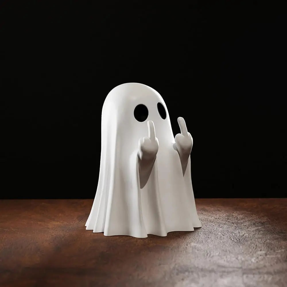 Halloween Cute Ghost Statue Creative  Crafts  Suitable For Party Scene   Home Living Room Bedroom Office Desktop Decoration ﻿