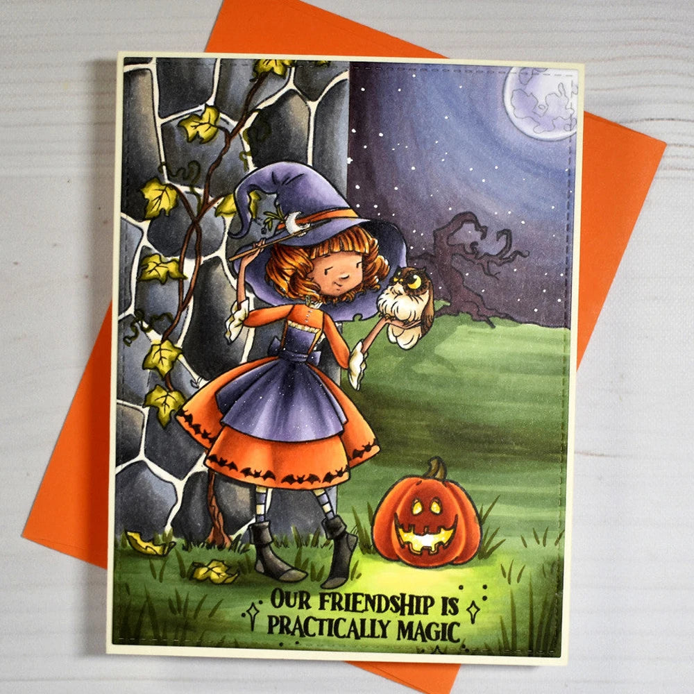 Spooky Tree Tricks No Treats Halloween is Back Metal Cutting Dies/Clear Stamp DIY Card Making Scrapbooking Stencil