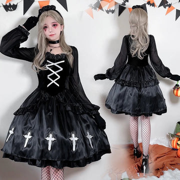 Halloween Adult Costumes Gothic Style Ghost Bride Costume Diablo Style Imp Costume Witch Costume Vampire Costume