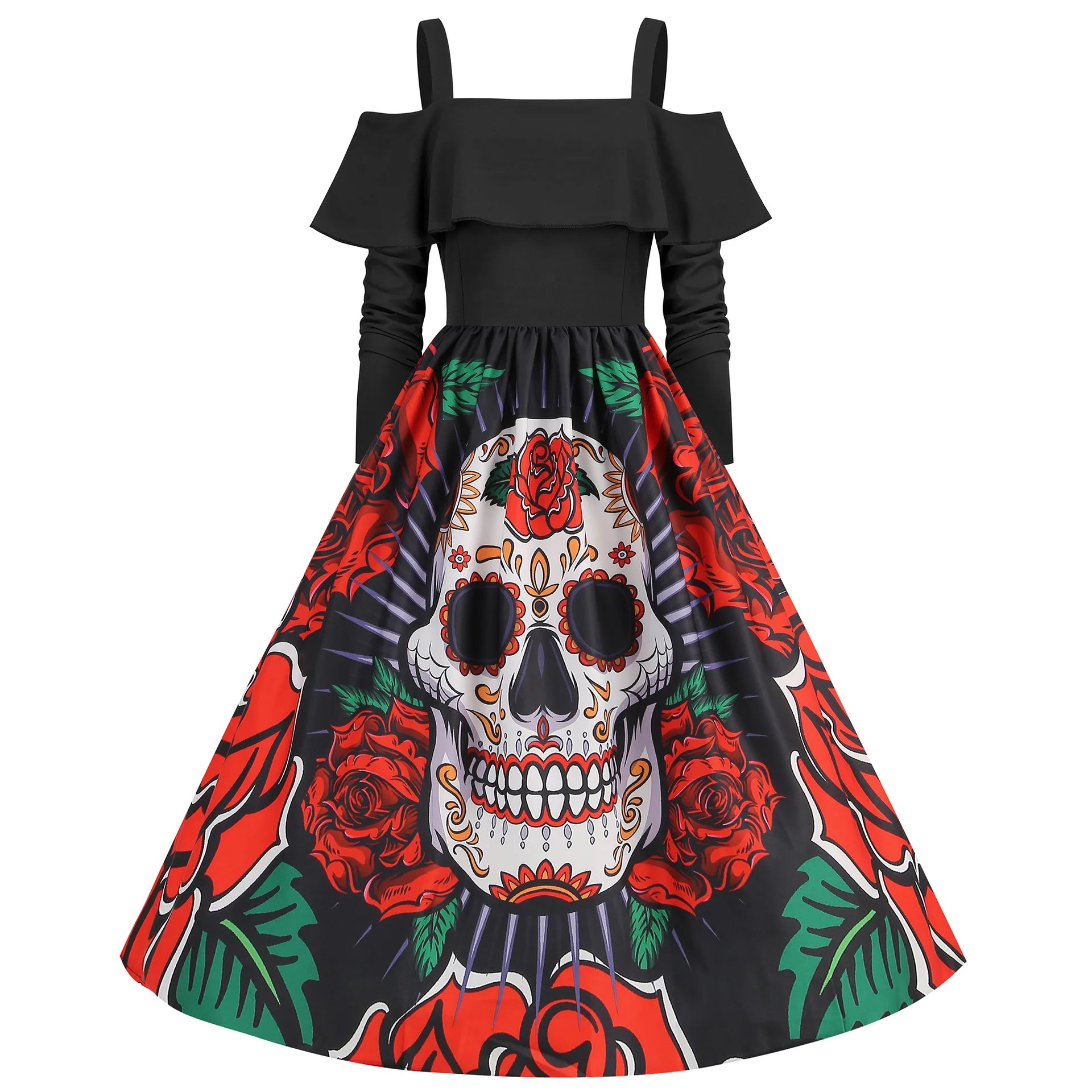 Halloween Medieval Scary Cosplay Costumes for Women Sexy Skull Ghostface Party Dress Disfraz Hombre Mujer Carnival Dress Up