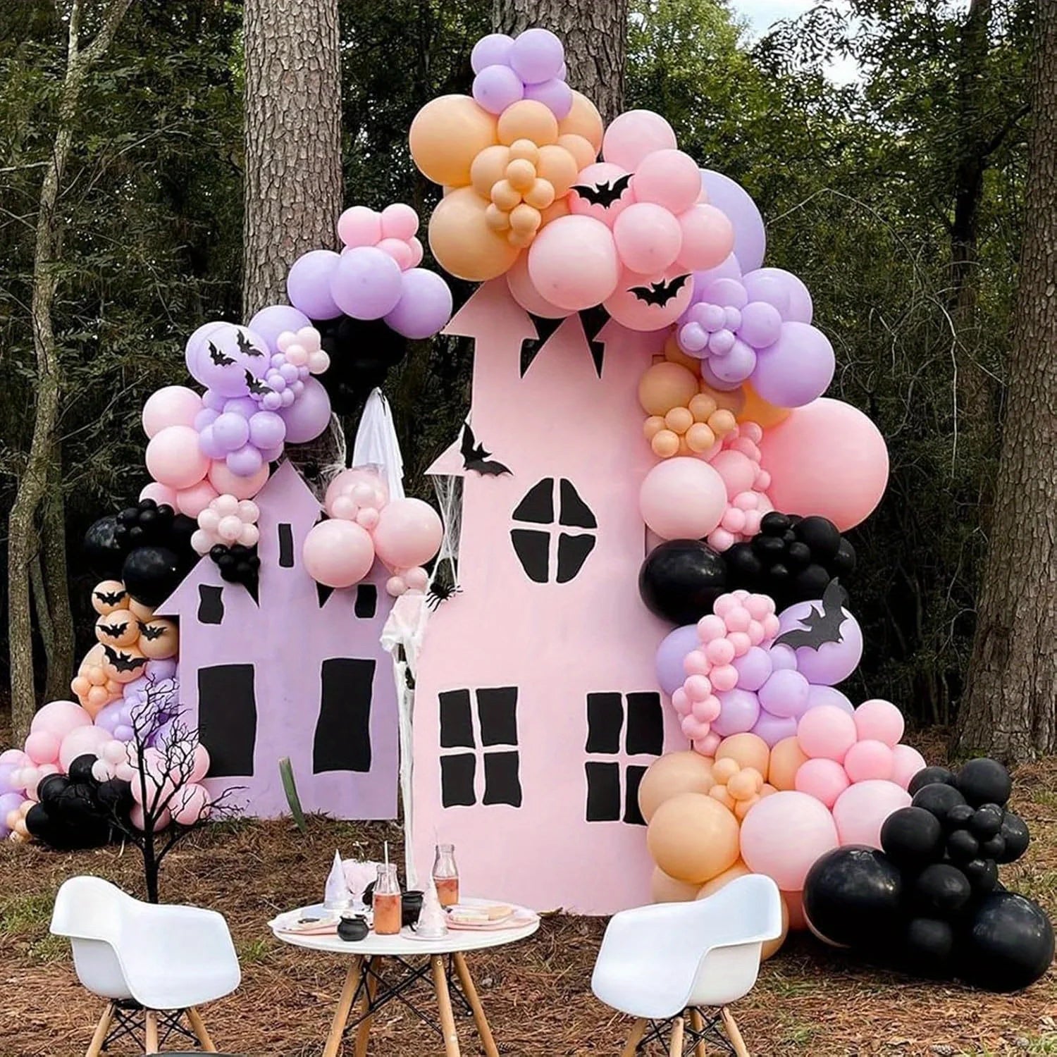 113pcs Halloween Balloon Arch Set for Halloween Party Birthday Party Home Decoration and Indoor and Outdoor Theme Party