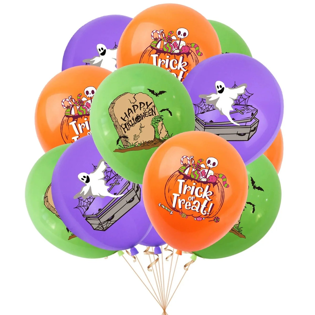 Halloween Balloons 12 Inch Black Orange White Pink Latex Balloon for Halloween Holiday Events Party Favors Supplies Decoration