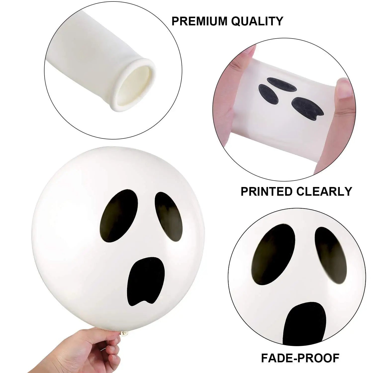 42 Balloons in A Pack Halloween White Balloon Forest Birthday Decoration Scene Arrangement Arch Balloon Set
