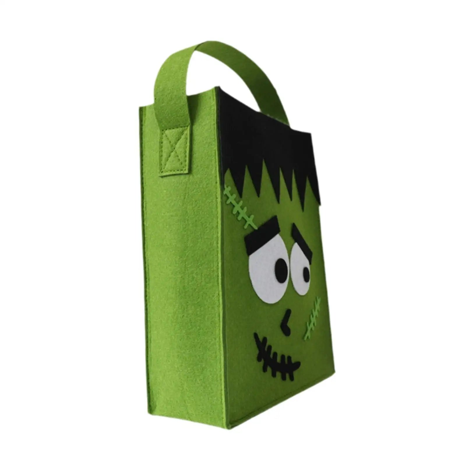 Halloween Trick or Treat Bag Candy Bag Reusable Party Supplies Carrying Bag Felt Tote Bag Gift Bag for Holiday Gifts Wrapping
