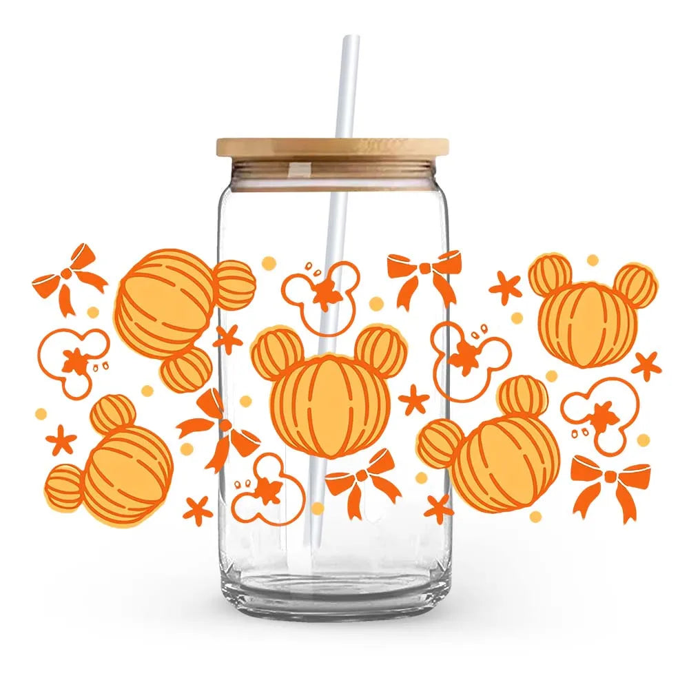 Halloween  Pumpkin Special Festival Decoration UV DTF Cup Wrap Film Self-adhesive Durable UV Crystal Stickers
