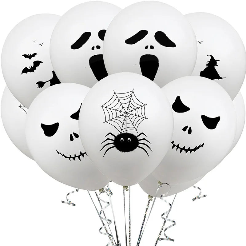 42 Balloons in A Pack Halloween White Balloon Forest Birthday Decoration Scene Arrangement Arch Balloon Set
