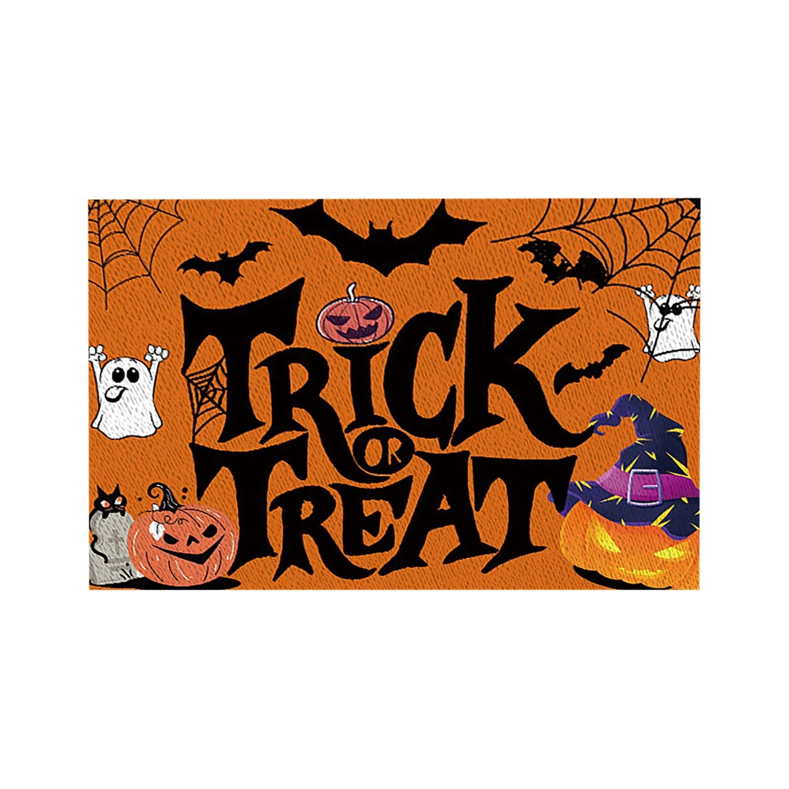 Halloween Table Placemats Linen Ghost Festival Atmosphere Table Mat Bat Pumpkin Spider Web Dining Table Decorations