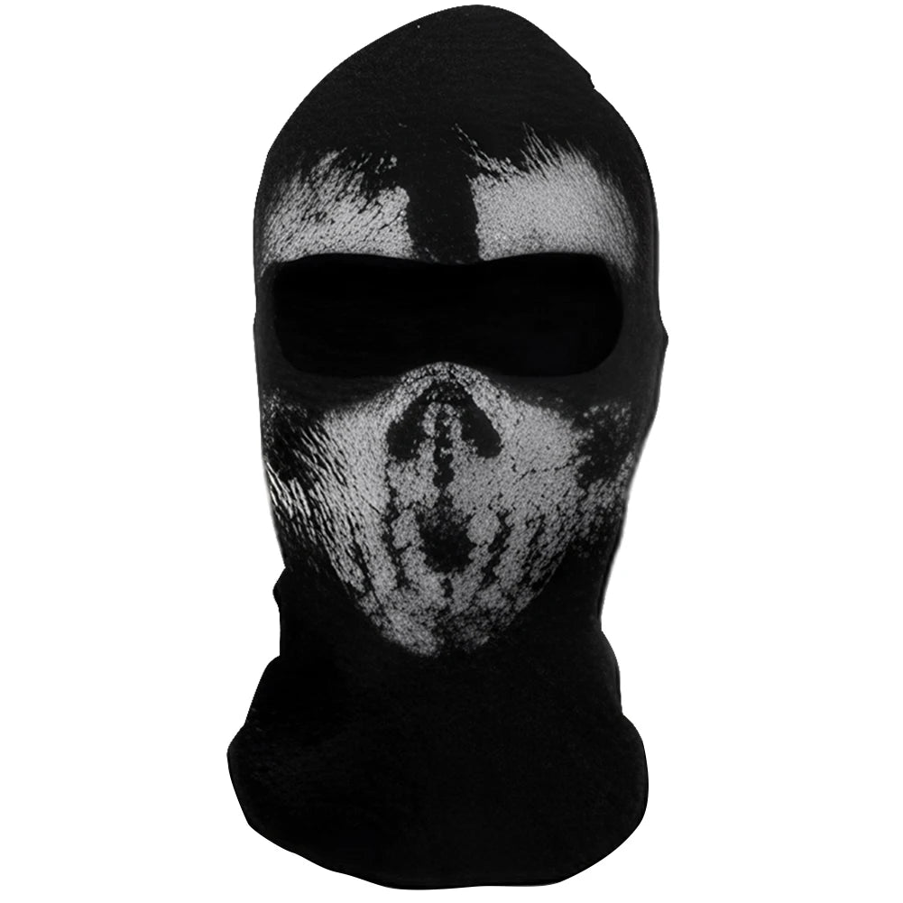 Halloween new mask Black Mask Balaclava Beanies Hats Men Ghost Skull Full Face Warmly Mask Hood Beanie Ggorros Hombre Casquette