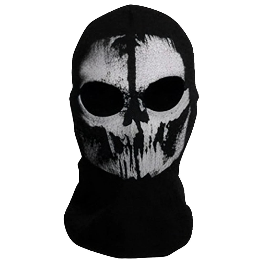 Halloween new mask Black Mask Balaclava Beanies Hats Men Ghost Skull Full Face Warmly Mask Hood Beanie Ggorros Hombre Casquette