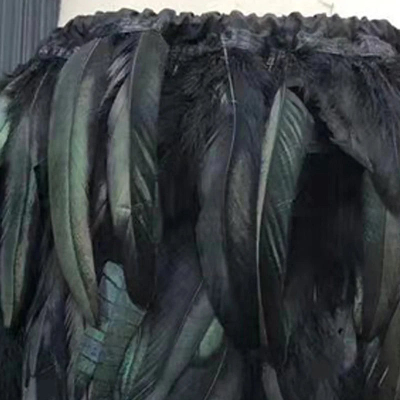 Halloween party costume, collar, scarf, Gothic feather collar and shoulders, witch role-playing available for both women and men