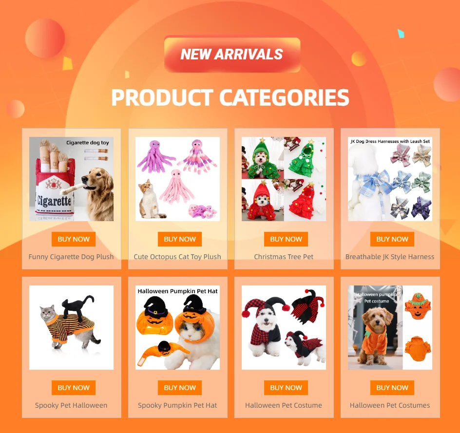 Halloween Pet Costume With Hat Dogs And Cat Cute & Funny Dress-Up Outfit For Party Cosplay Holiday Photos Puppy Kitten Clothing