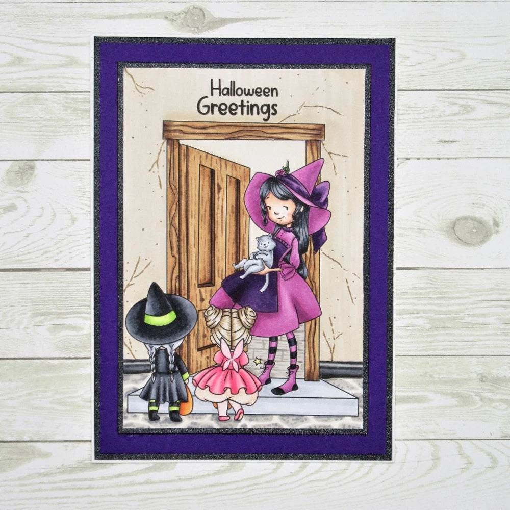 Spooky Tree Tricks No Treats Halloween is Back Metal Cutting Dies/Clear Stamp DIY Card Making Scrapbooking Stencil