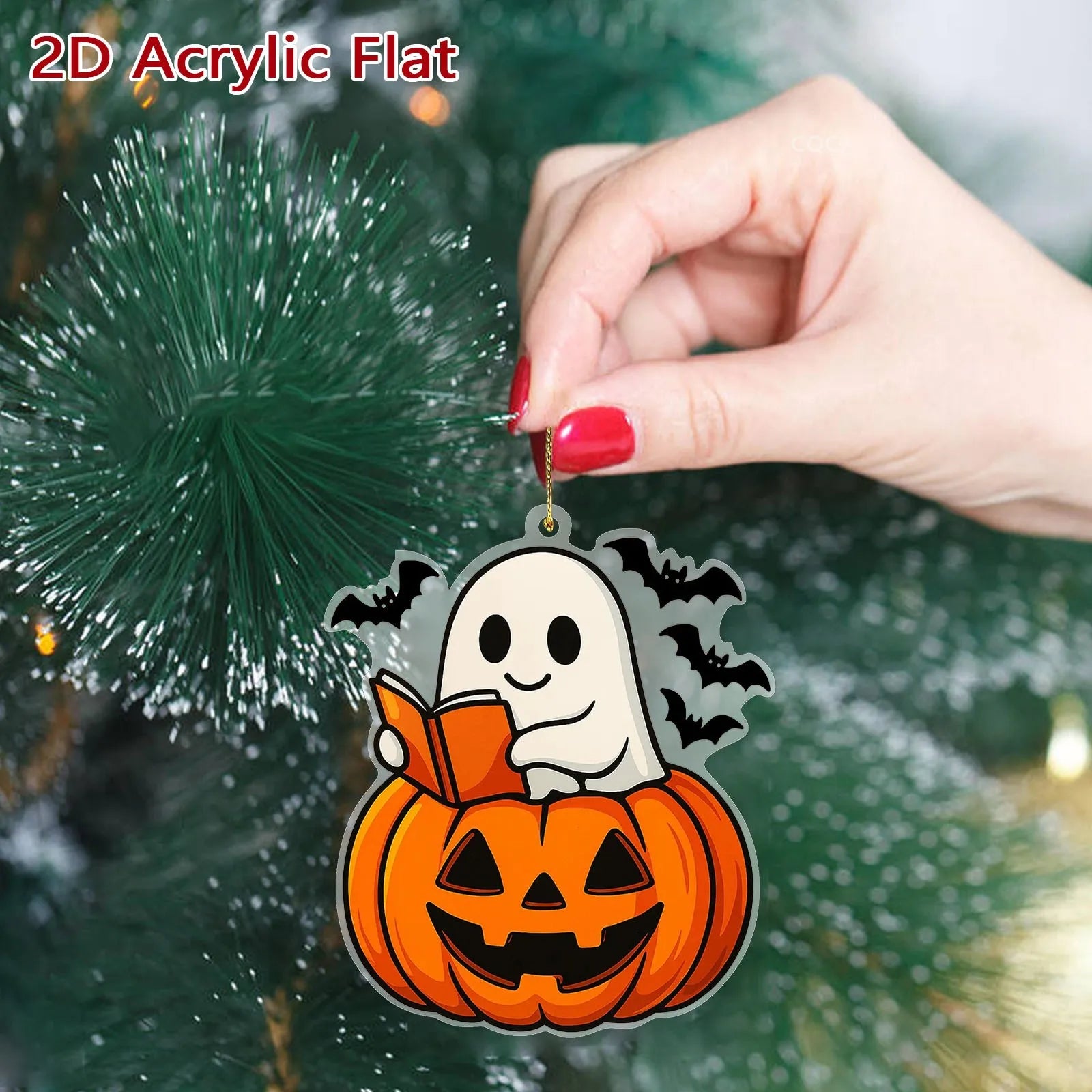 Halloween Ghost Countdown Calendar 2D Hanging Decor Creative Surprise Blind Box Spooky Party Activity Fun Holiday Gift Set