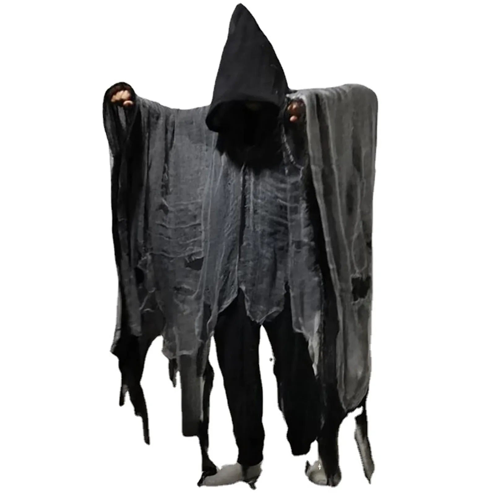 Halloween Skull Skeleton Cosplay Costume Halloween Ghost Costume Cosplay Adult Death Cloak Horror Zombie Tattered Hooded Capes