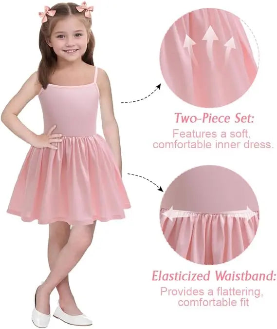 Girls' Halloween Costume Witch Costume Girl Pink Lovely Flower Tulle Princess Dress Birthday Party Carnival Cosplay Dress Up