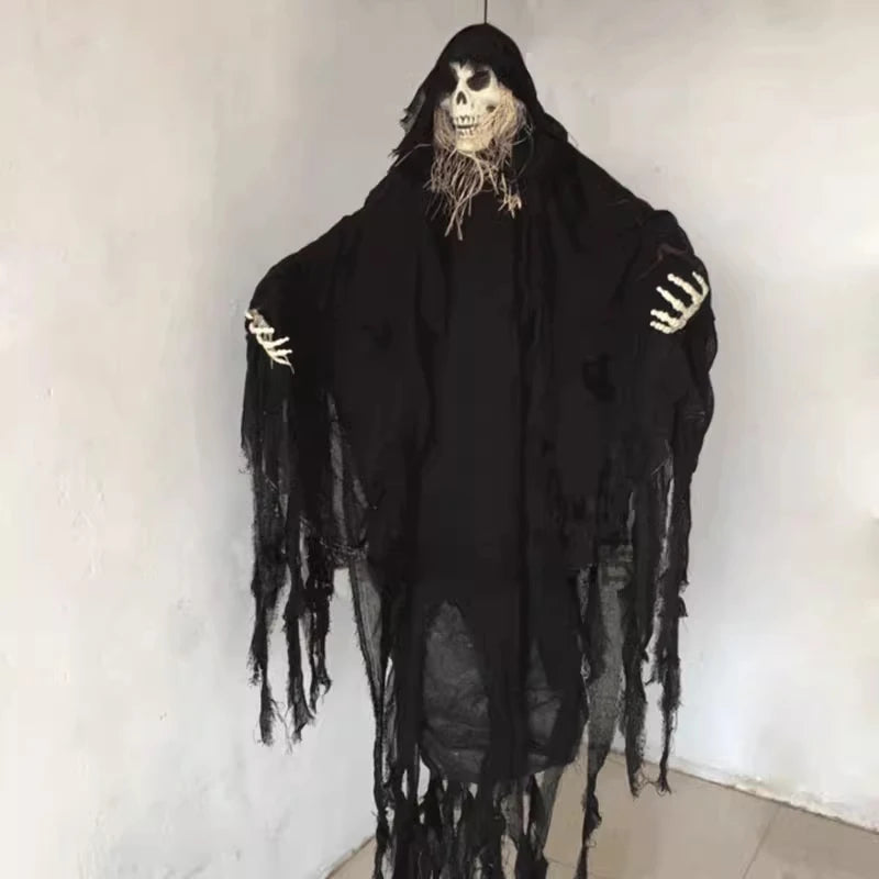 Halloween Horror Props, Ghost, Hanging Skull, Sound Sensor, Haunted House, Escape Room