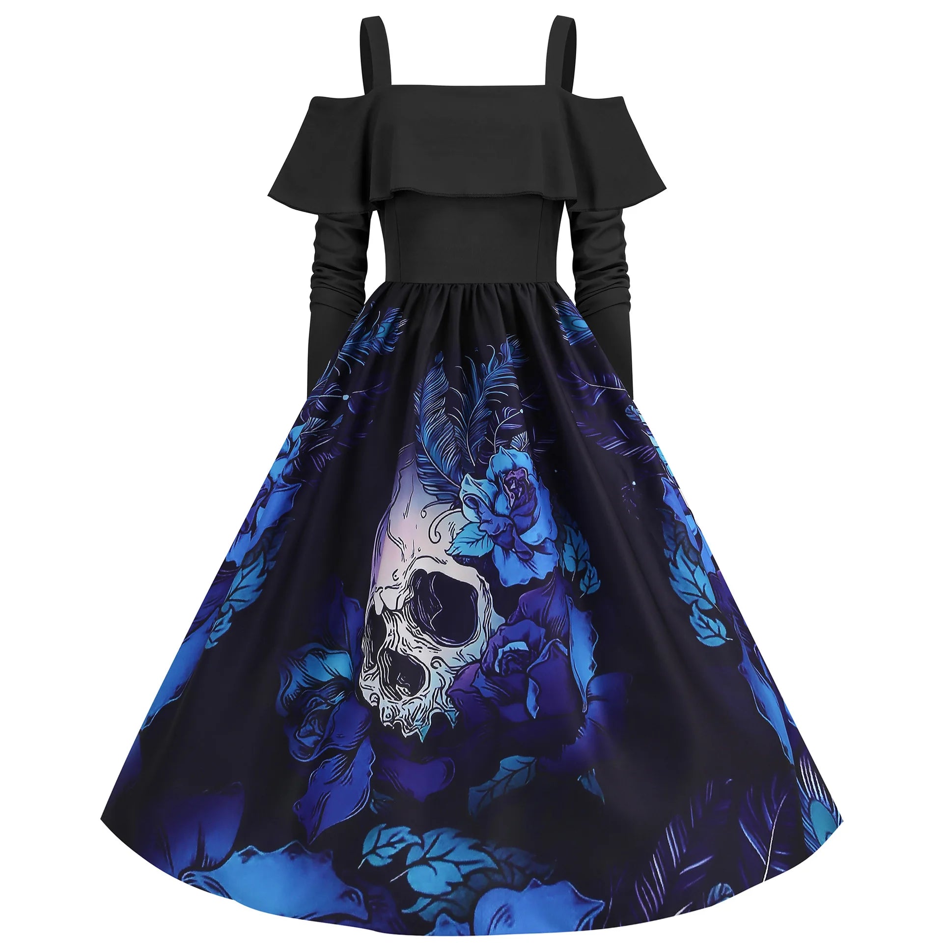 Halloween Medieval Scary Cosplay Costumes for Women Sexy Skull Ghostface Party Dress Disfraz Hombre Mujer Carnival Dress Up